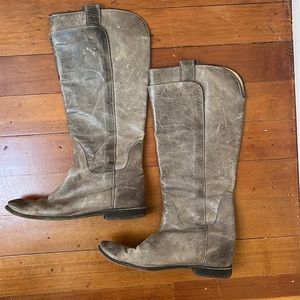 Frye Paige Tall Riding Boots- Gray Size 9